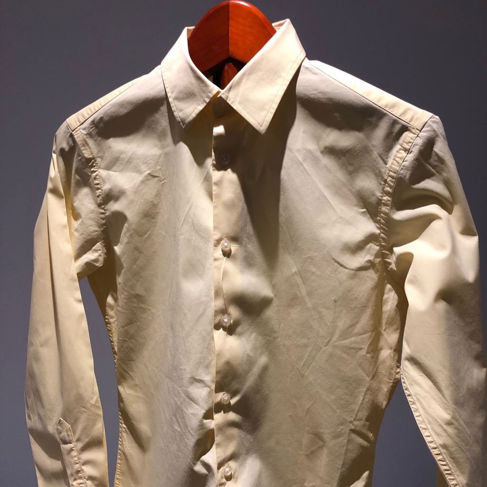 Banana Republic Yellow Dress Shirt 13 1/2 (32-33)